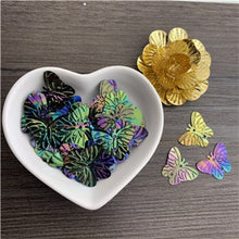 Load image into Gallery viewer, 150pcs(15g)Butterfly sequins 20mm butterfly shape beads handmade children's hair accessories DIY clothing accessories